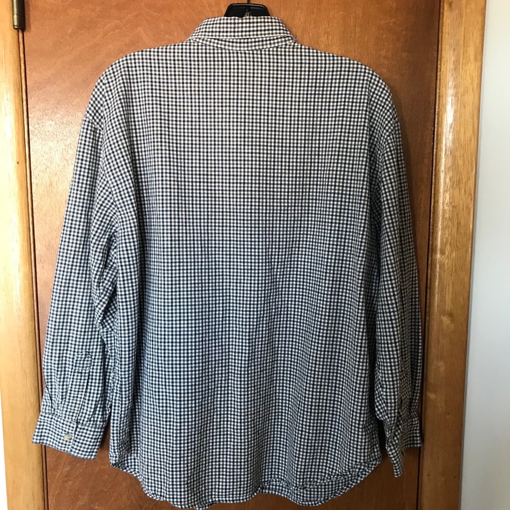 VINTAGE 😍 Maggie & Max Velvet Floral Plaid Button Down - Picture 7 of 7